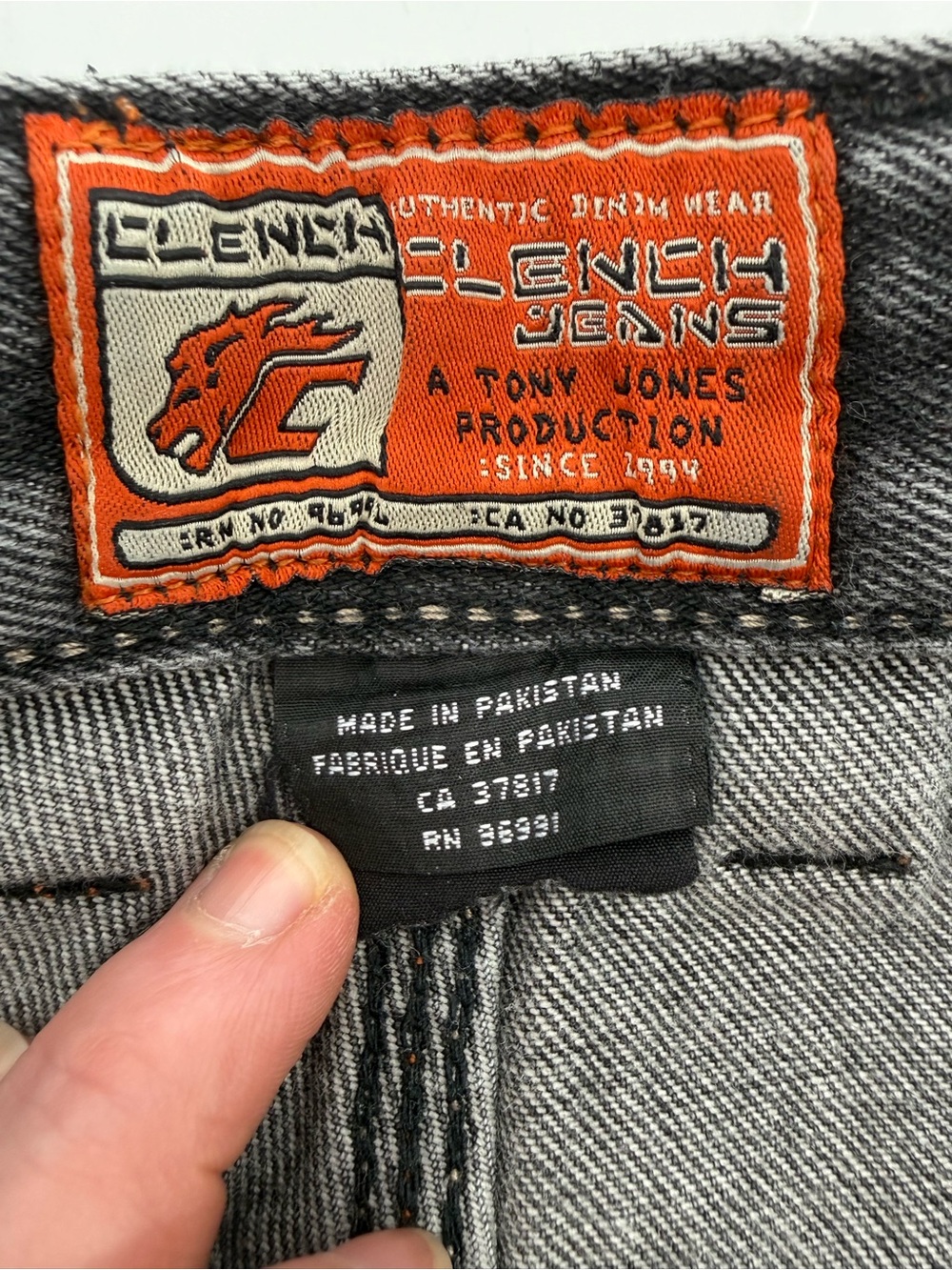 Clinch Jeans Vintage Y2K Baggy Skater 90s Streetwear - Picture 6 of 8